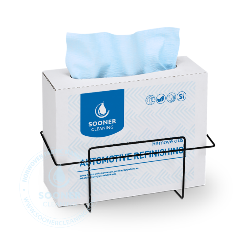 Blue shop towels pop-up case