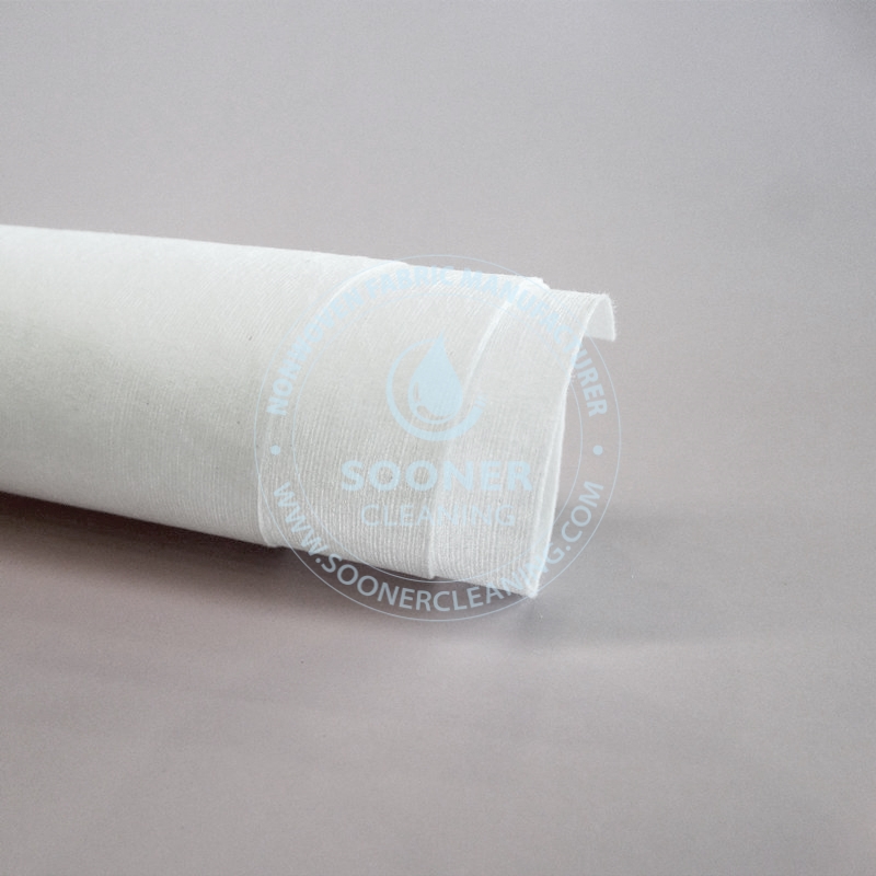 Short fiber flushable nonwoven