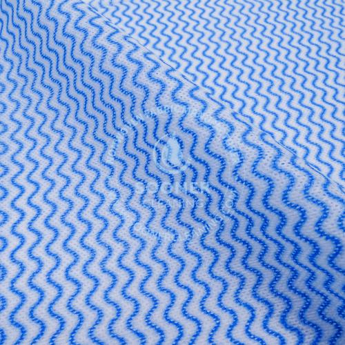 Wavy Pattern Spunlace Nonwoven Fabric